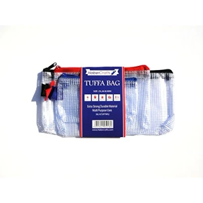 Afbeelding van Zakken met ritssluiting van transparante kunststof, waterdicht en versterkt mesh (assortiment Mini/DL/A6 1)