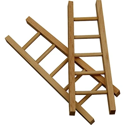 Afbeelding van Creotime Ladder Hout 10 Cm 6 Stuks