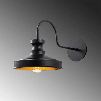 Afbeelding van Asir Wandlamp Zwart 23 x 22 42 cm