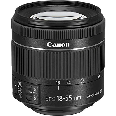 Afbeelding van Canon EF S mount standaardlens 18 55 mm f/4 5.6 IS STM