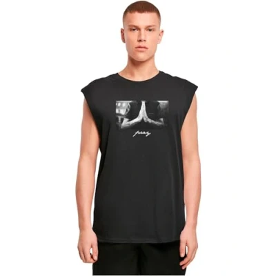 Afbeelding van Mister Tee PRAY Sleeveless Tshirt print, Heren, Maat: Large, Black