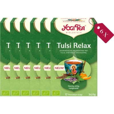 Afbeelding van Yogi Tea Tulsi Relax tray: 6 stuks