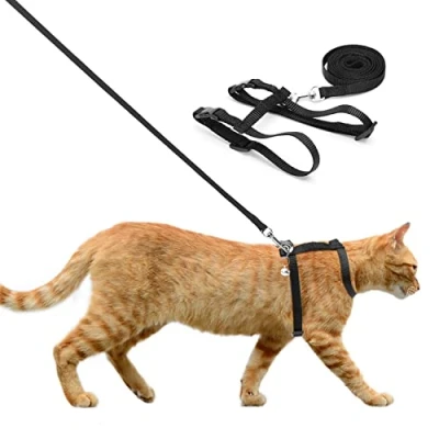 Afbeelding van Nobleza Kattenharnas en riem, verstelbaar, ontsnappingsbestendig, voor puppy&#039;s, kittens, kleine huisdieren