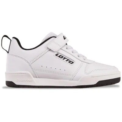 Afbeelding van LOTTO Unisex Toco Bc K Sneakers voor kinderen, wit zwart, 27 EU
