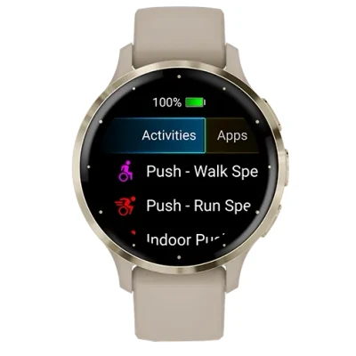 Afbeelding van Garmin 010 02785 02 Venu 3S Smartwatch Smart Watches horloge GoudkleurZandkleur