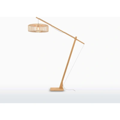 Afbeelding van GOOD&amp;MOJO Vloerlamp Bromo Bamboe 175x60x207cm Bruin