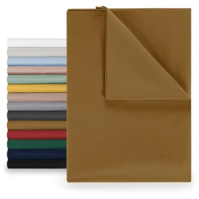 Afbeelding van Blumtal Basic Bedlaken Microvezel 280 x 275 cm Pumpkin Spice hoeslaken zonder elastiek