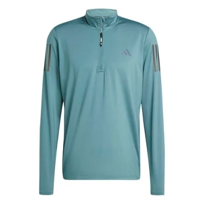 Afbeelding van adidas Heren Own the Run Half Zip Jacket, preloved teal, 3XL