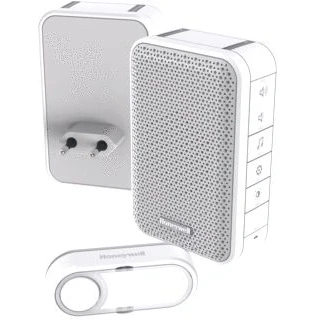 Afbeelding van Honeywell rf 3 serie thuis tuinset deurbel drukknop horizontaal wit dc313shgp2