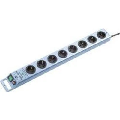 Afbeelding van Brennenstuhl 1153340338 Overspanningsveilige stekkerdoos 8 voudig Blauw (metallic) Randaarde stekker 1 stuk(s)