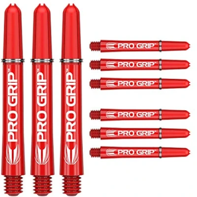Afbeelding van Target Darts 3 x Sets Rode Dartpijlen Dartshafts Pro Grip Shaft Size Mittlere 9 in totaal