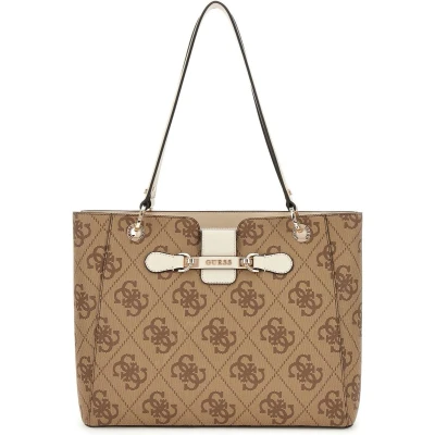 Afbeelding van Guess Nolana Handtas, Dames, Maat: One Size, Beige