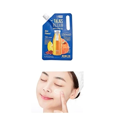 Afbeelding van Missha, Gezichtsmaskers, Talks Vegan Squeeze Pocket Slaapmasker Huidfitness 10Ml (10 ml)