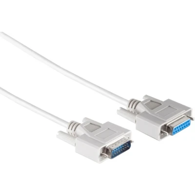 Afbeelding van Gameport kabel 15 pins SUB D verlengkabel CCA aders / beige 2 meter