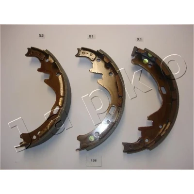 Afbeelding van JAPKO 55136 Remschoenen Achteras 255mm 61,6mm NISSAN: Pick Up (D21) 2.5 D 4WD, 1987 1998