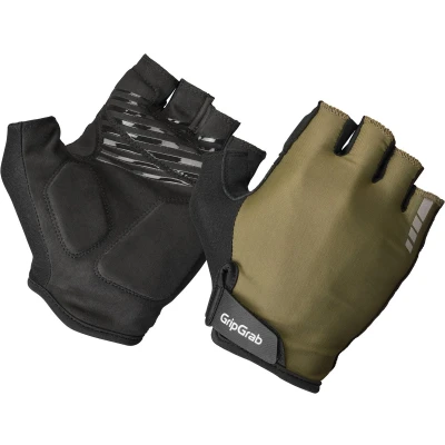 Afbeelding van GripGrab RIDE Padded Korte Vinger Zomer Fietshandschoenen met Padding Unisex Olijf Groen