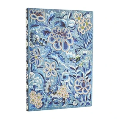 Afbeelding van 2026 Blue Willow (Celebrate Hanfu) Midi 12 month Horizontal Softcover Flexi Dayplanner (Elastic Band Closure)