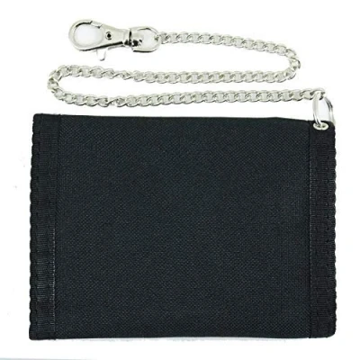 Afbeelding van Mil tec Portemonnee met veiligheidsketting, Zwart, 9 x 13 cm, Riem