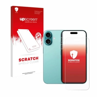 Afbeelding van upscreen Schermbeschermer voor Apple iPhone 16 (Voor+Camera) Screen Protector Transparant, Antikras, Anti Vingerafdruk