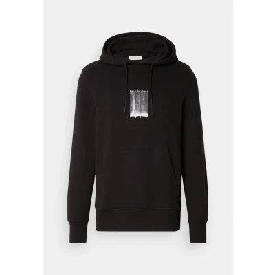Afbeelding van Calvin Klein Jeans Brush Stroke Graphic Hoodie Sweater, Heren, Maat: XS, Black