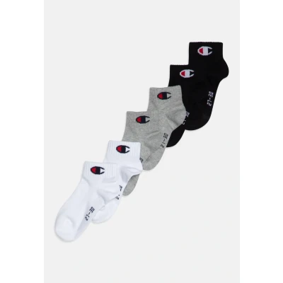 Afbeelding van Champion Quarter Unisex 6 PACK Sokken voor kinderen, Maat: 27 30, Grey/black/white