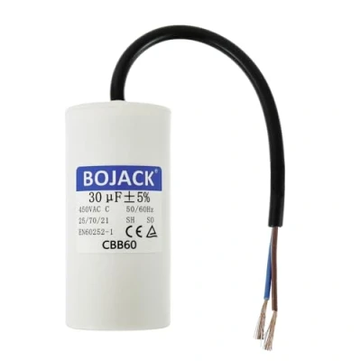Afbeelding van BOJACK CBB60 450V 30uf condensatorstarter elektromotor, 50/60HZ aanloopcondensator met draad