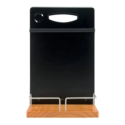 Afbeelding van Securit Tafelstandaard Table Caddy, met krijtbord, hout, zwart, 35 x 22,3 20,3 cm