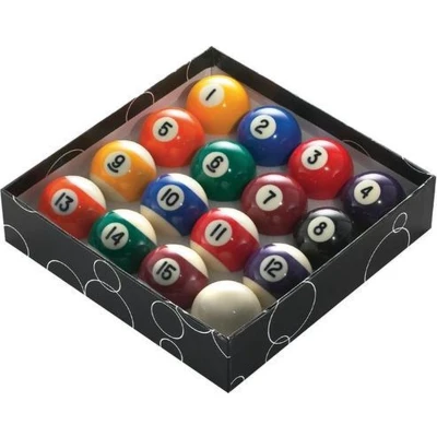 Afbeelding van PowerGlide 16 Ball Pool Biljart Set Spots en strepen Toernooi Volledige grootte 2 1/4&quot;/57,0mm Diameter Boxed