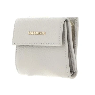 Afbeelding van COCCINELLE Metallic Soft Mini Wallet Grainy Leather Gelso