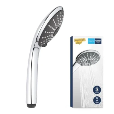 Afbeelding van Grohe vitalio joy handdouche 18l min 3 straalsoorten antikalksysteem doucheslang kunststof chroom 27319000