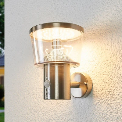 Afbeelding van Lindby Sensor buitenwandlamp Antje met LED&#039;s