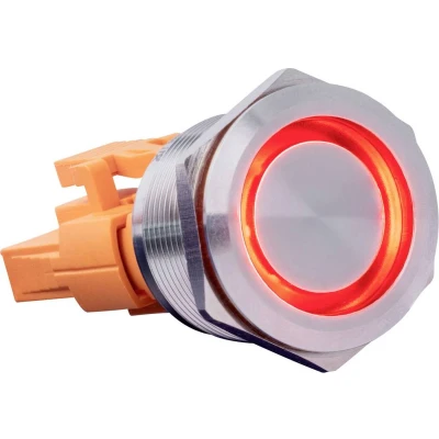 Afbeelding van Joy it BUTTON22B L RD Toetsschakelaar 250 V/AC 7 A 1x aan/(uit) Continu Rood (Ø x h) 25 mm 40.40 IP67, IK10 1 stuk(s)