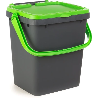 Afbeelding van Ecoplus 35 liter afvalemmer groen afvalscheidingsbak sorteerbak afvalbak