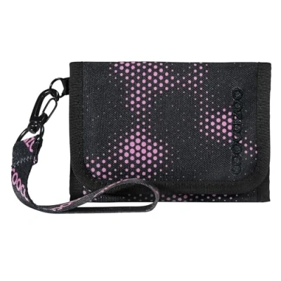 Afbeelding van Coocazoo Portemonnee, portemonnee met kijkvenster binnen en buiten, muntvak kaartvakken, klittenbandsluiting, polyester, vanaf de derde klas, Pink Illusion Zwart Roze, Klassiek
