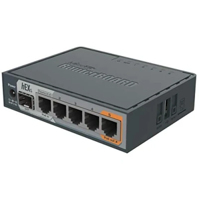 Afbeelding van Mikrotik hEX S bedrade router Ethernet LAN Zwart