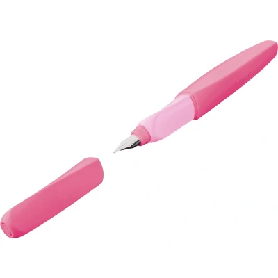 Afbeelding van Pelikan, zz3_ARCHIV_Pen_to_pen, vulpen (vulsysteem) Twist voor rechts en linkshandigen, Berry Pink, penpunt (Bessenroze, 1 x)