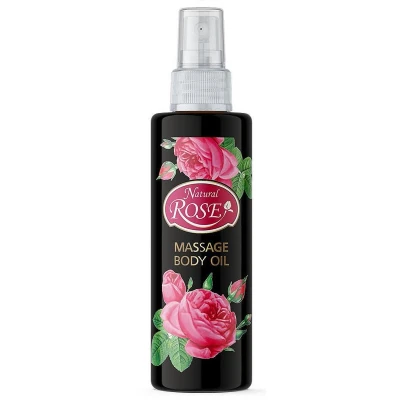 Afbeelding van Verzachtende Natuurlijke rozen massageolie amandel en abrikoos olie zijdezachte geurende 250ml