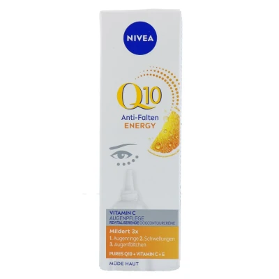 Afbeelding van NIVEA Q10 Energy Anti Rimpel Oogcontourcrème Oogcrème met Vitamine C en E Crème tegen Donkere Kringen Wallen Eye Cream 15 ml
