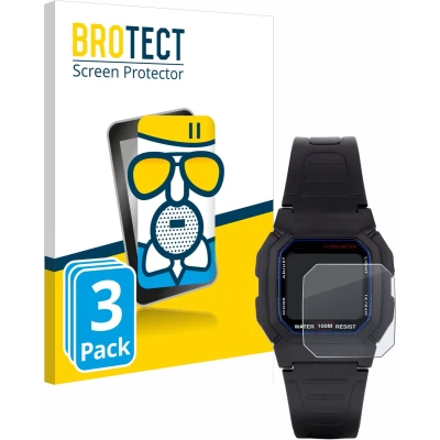 Afbeelding van BROTECT Antireflecterende Glas Screen Protector Mat voor Casio W 800H 1AVES (3 Stuks) Schermbeschermer [Beschermglas Folie niet Gehard Glas]