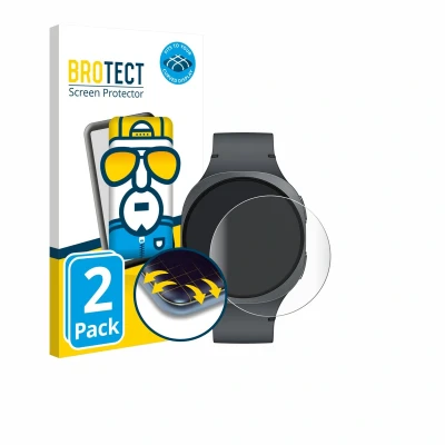 Afbeelding van BROTECT Screenprotector voor Samsung Galaxy Watch 8 (40 mm) Folie Beschermfolie transparant volledig dekking (2 Stuks)