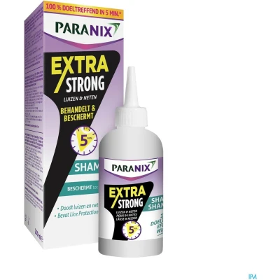 Afbeelding van Paranix Extra Sterke Shampoo Anti Luizen en Neten 200ml + Kam