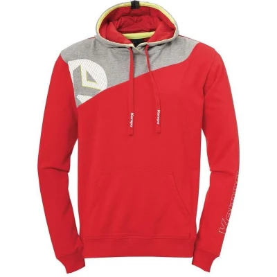 Afbeelding van Kempa Core 2.0 Hoody Kind Rood Donker Grijs Melange Maat 164