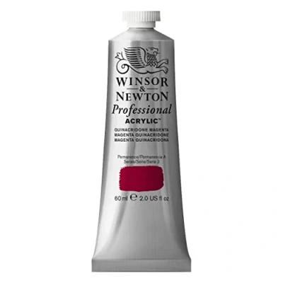 Afbeelding van Winsor &amp; Newton 2320545 Professionele acrylverf, hoge dekking, kunstenaarskwaliteit, lichtecht 60ml Tube, Quinacridone Magenta