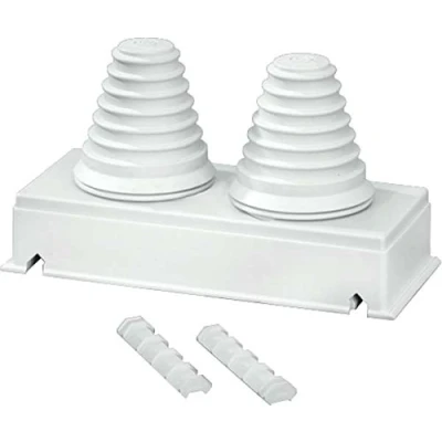 Afbeelding van Hensel aanbouwflens wandmaat 2 met invoer tulen 2x 72 mm fp fg 273