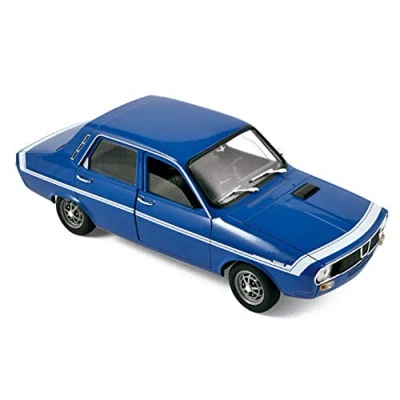 Afbeelding van het 1:18 Diecast model van De Renault R12 Gordini uit 1971 in French Blauw. fabrikant schaalmodel is Norev. Dit alleen online verkrijgbaar