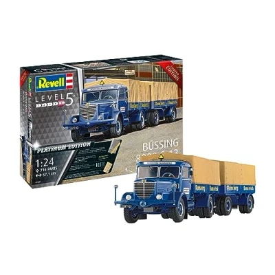 Afbeelding van Revell 07580 Büssing 8000 S 13 mit Trailer Vrachtwagen (bouwpakket) 1:24