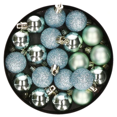 Afbeelding van Cos &amp; Trendy Kerstballen 20 stuks mint groen 3 cm