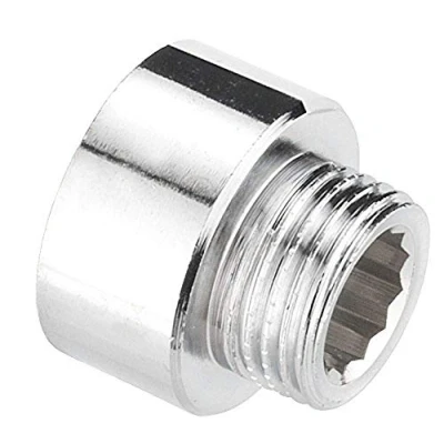 Afbeelding van Cornat verchroomd stuk M22/1IGx3/4 inch AG, TEC386303 3/4 Innengewinde x 1/2 Aussengewinde