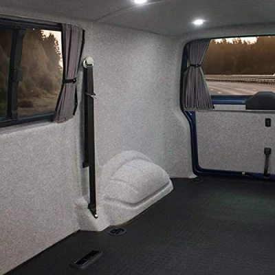 Afbeelding van KARAT Viltstof, naaldvilt Superflex, bekledingsstof van vilt, stof per meter, interieurbekleding, grijs, 206 x 800 cm