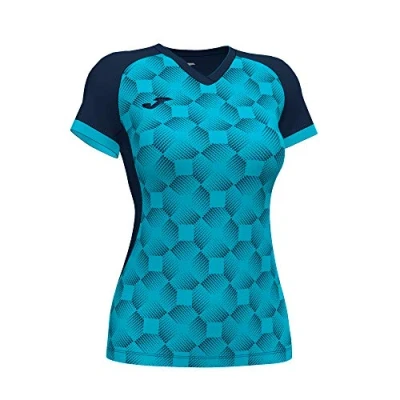 Afbeelding van Supernova III T shirt met korte mouwen, marineblauw, fluor turquoise, 901431.342.Xs